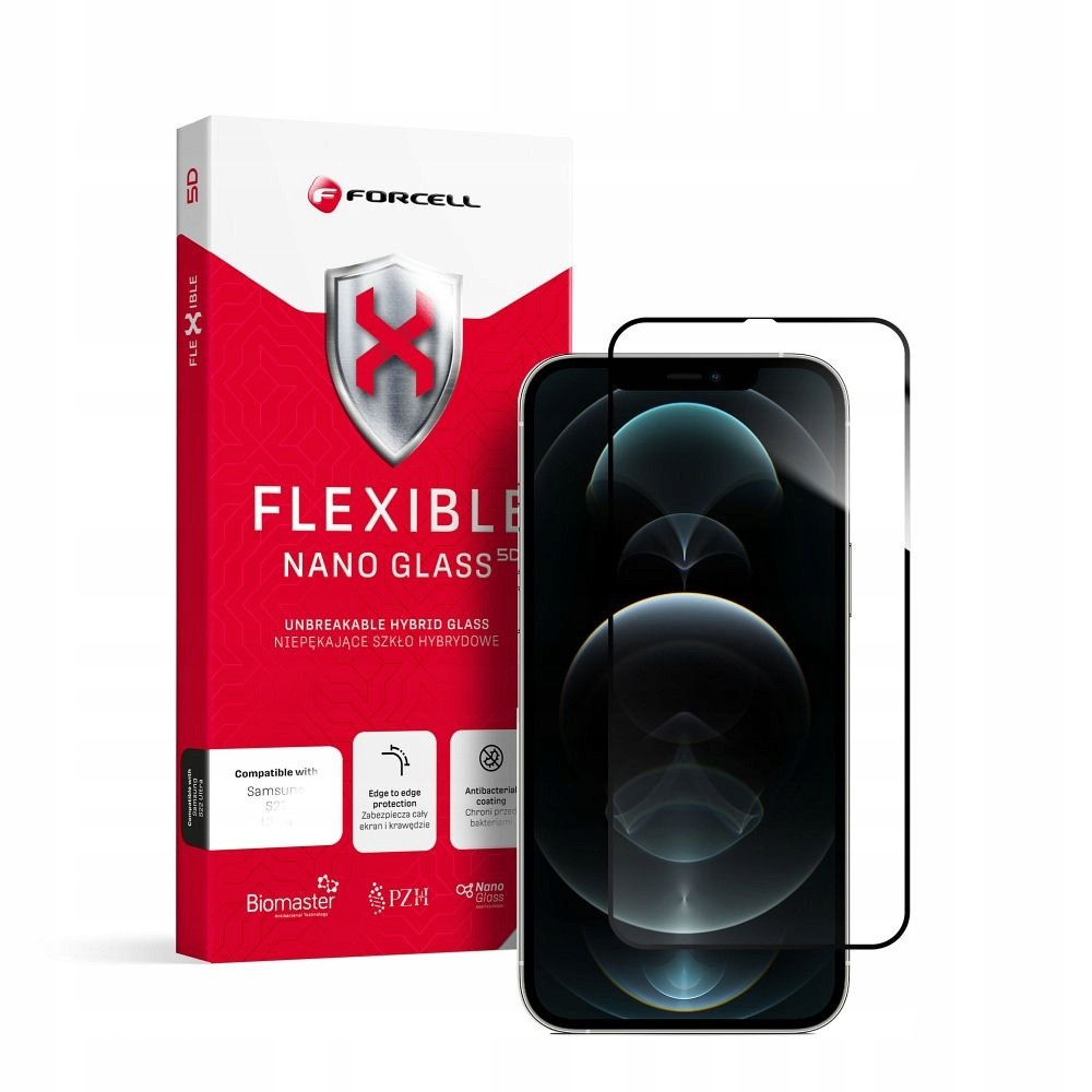 Forcell Flexible 5D hybridní sklo pro iPhone Xs Max/11 Pro Max černé