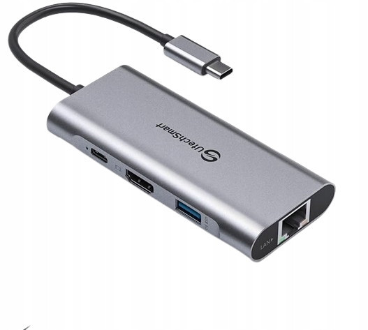 Rozbočovač Usb C, adaptér UtechSmart 6v1