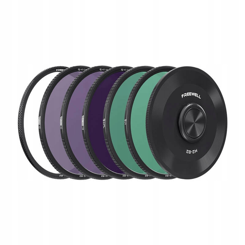 Freewell Sada 5 Magnetických Filtrů 82MM ND8 ND64 ND1000 Cpl Uv Pouzdro
