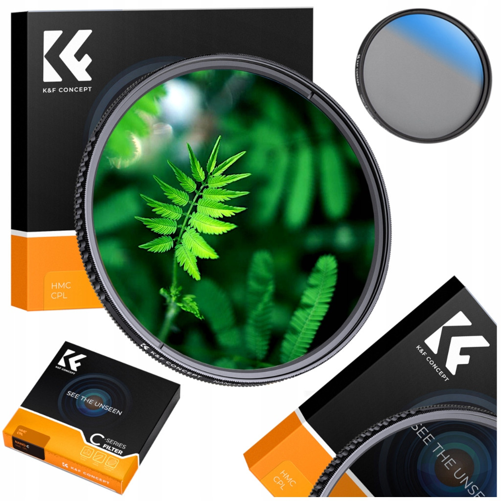 Cpl Filtr 82mm Polarizační K&f Concept Pro Objektiv Ultra Slim Hmc Pouzdro