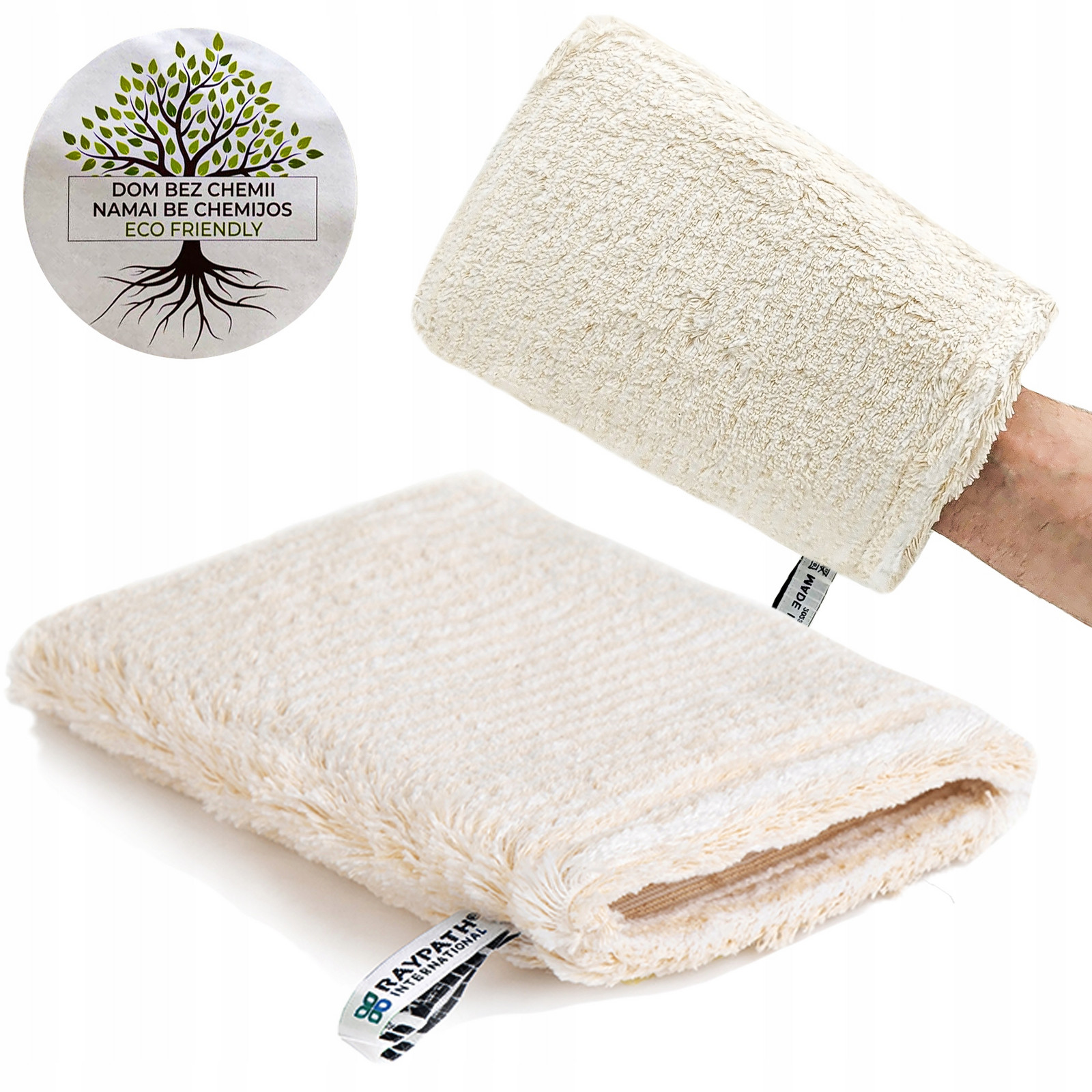 Raypath Pečující rukavice S 12x16 komp dřevo,květiny,kůže+Propiska