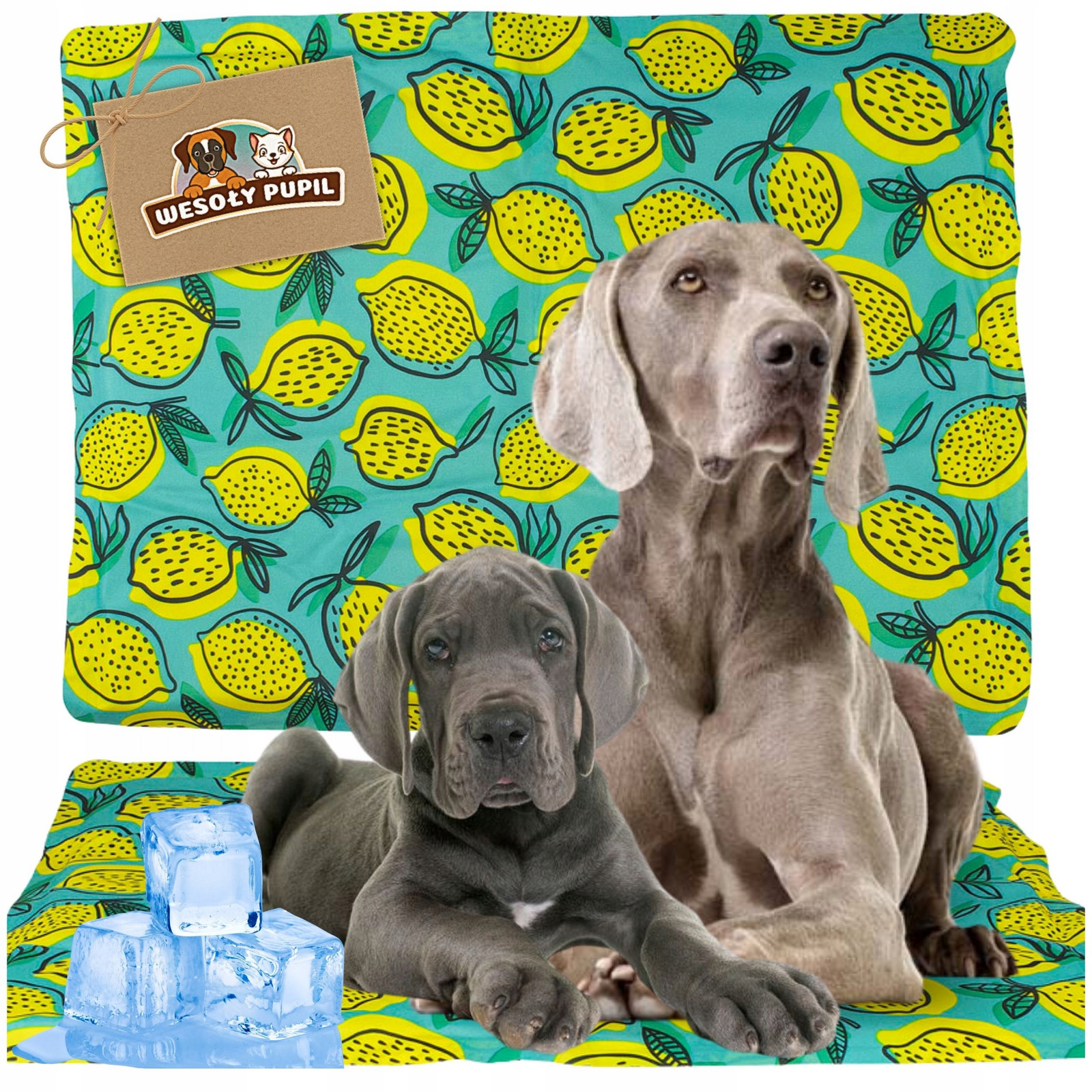 Chladící podložka pro velkého obrovského psa voděodolná na Léto Horko XL 96x81