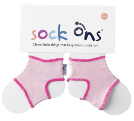 Sock Ons Držák ponožek Classic, Baby růžová 0-6 m
