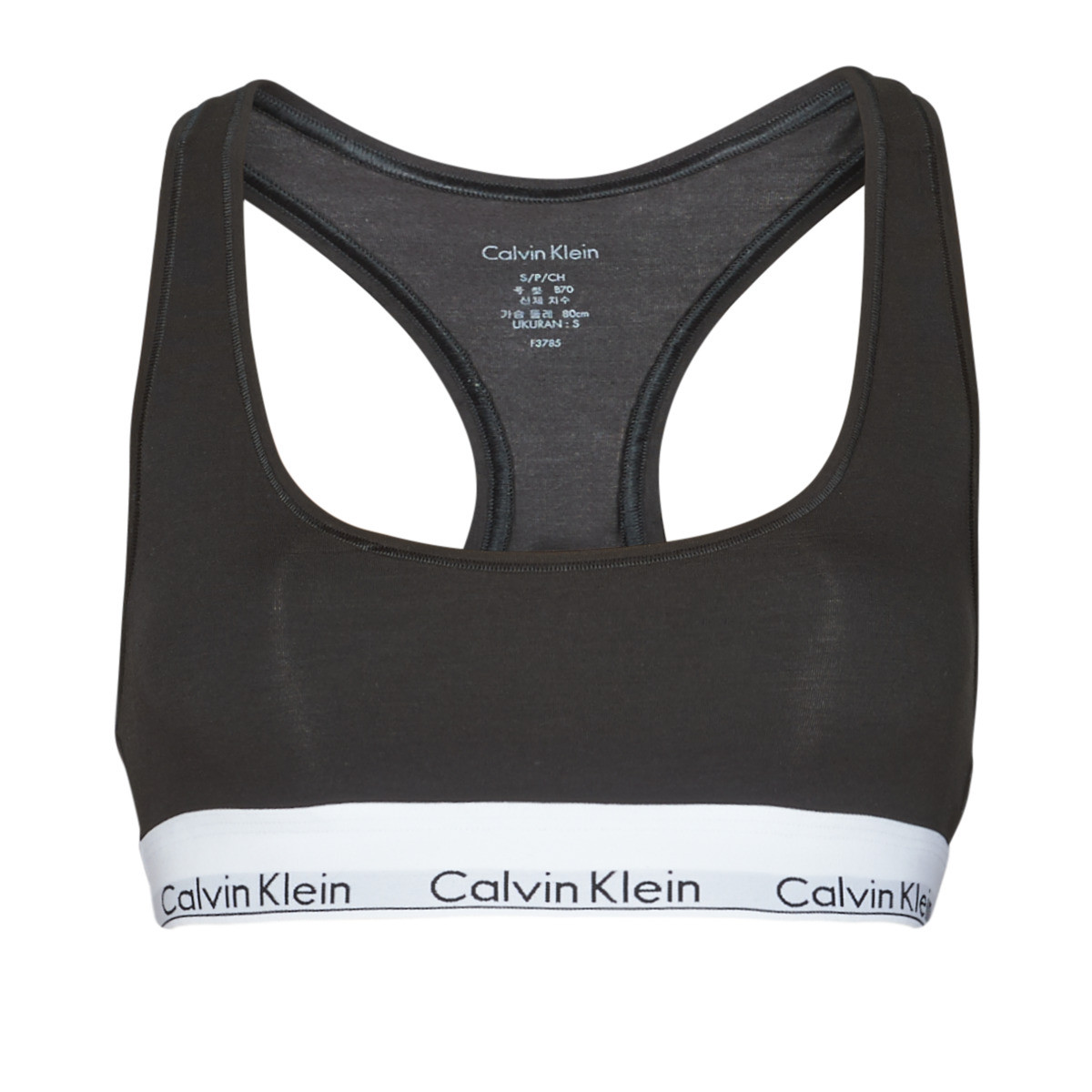 Calvin Klein Jeans  MODERN COTTON UNLINED BRALETTE  Černá