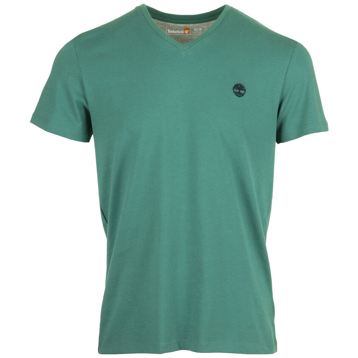 Timberland  V Neck Short Sleeve Tee  Zelená