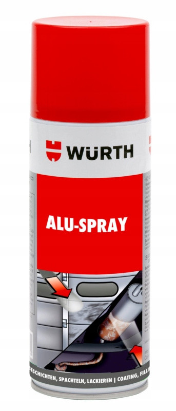 Hliníkový sprej na kovové povrchy WÜRTH 0893105 - 400ML