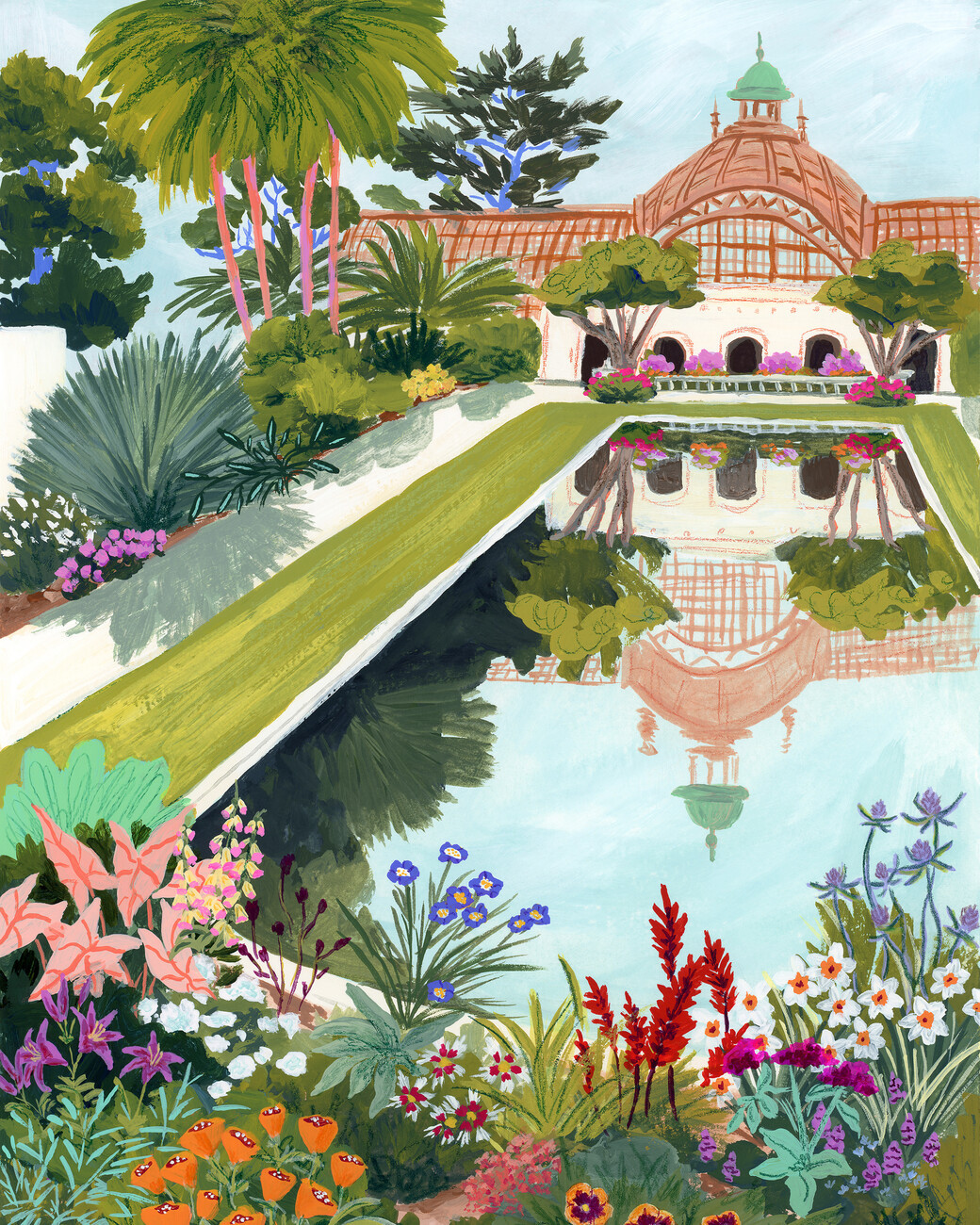 Sarah Gesek Ilustrace Balboa Park, Sarah Gesek, (30 x 40 cm)