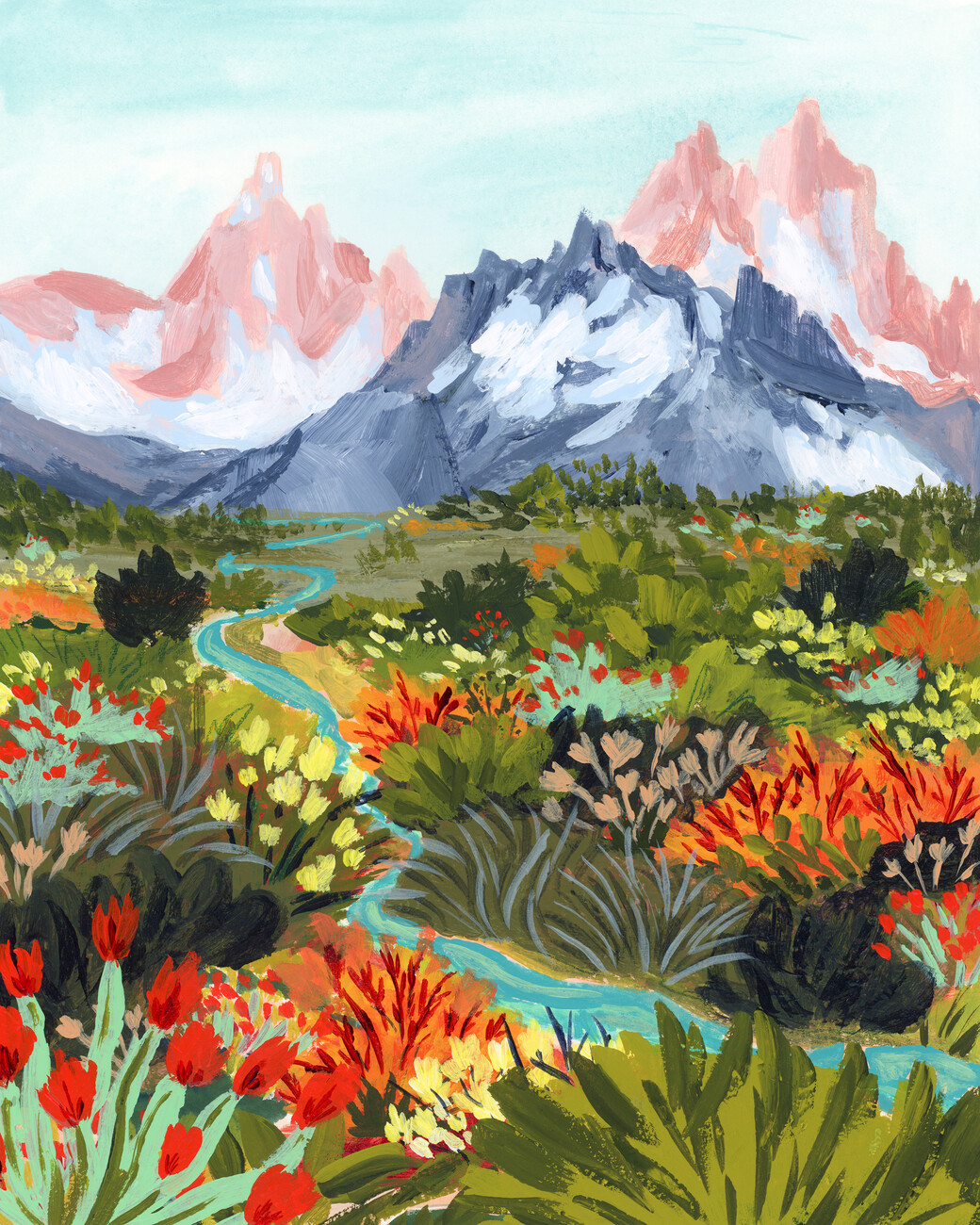 Sarah Gesek Ilustrace Autumn Mountains, Sarah Gesek, (30 x 40 cm)