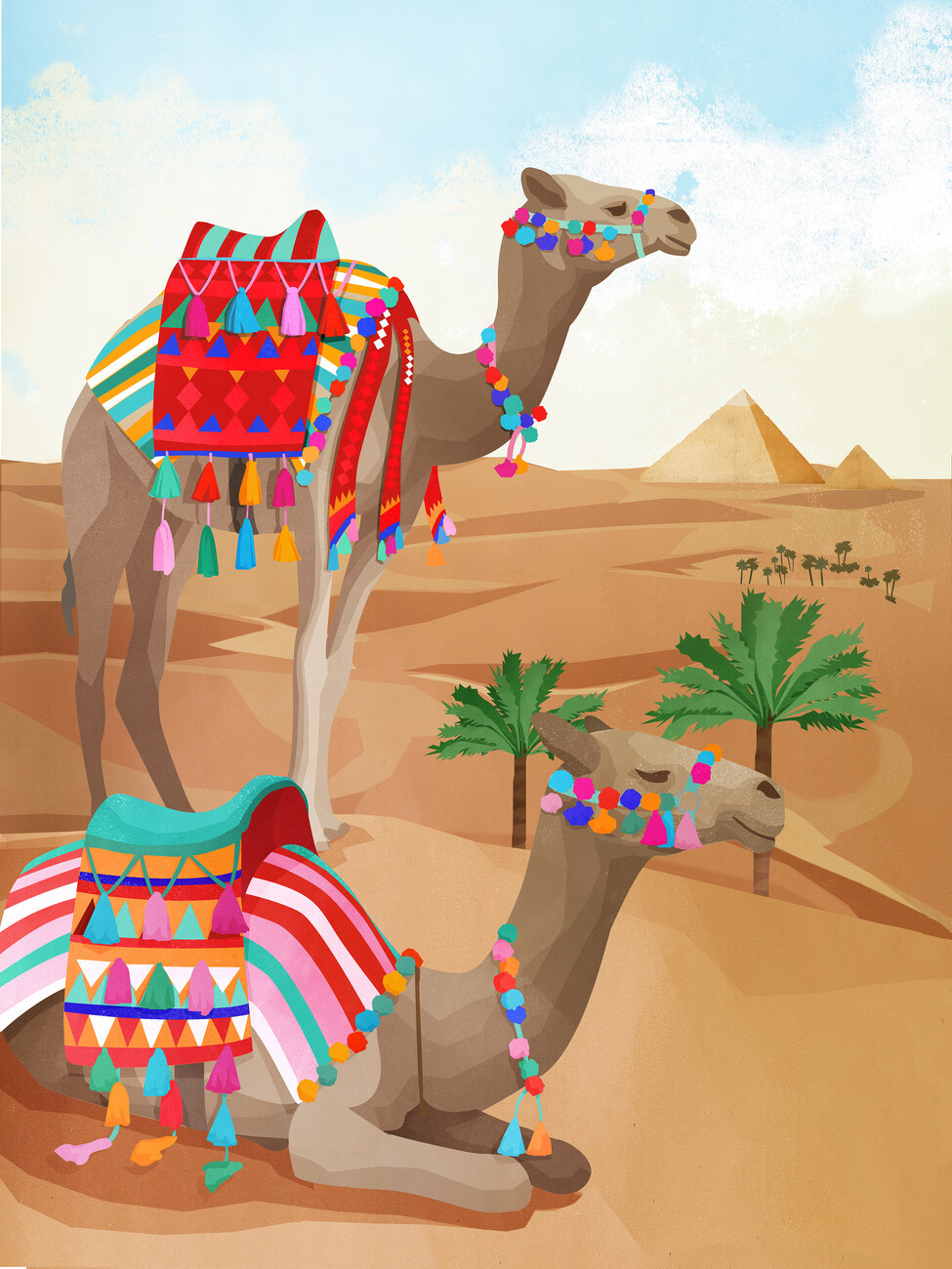 Goed Blauw Ilustrace Desert Adventure, Goed Blauw, (30 x 40 cm)