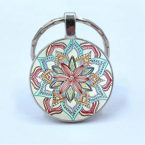 Přívěsek na klíče tibetská mandala - typ 2