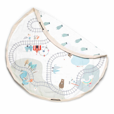 play&go Â® HracĂ­ podloĹľka 2 v 1 Trainmap multi color s âŚ€ 140 cm