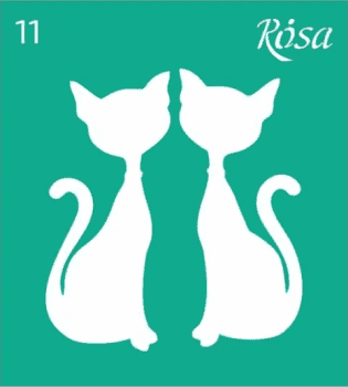 Šablona opakovatelně samolepící 9x10cm – 11