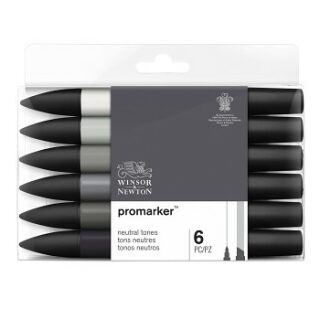 Sada popisovačů WN Promarker 6ks Neutral Tones