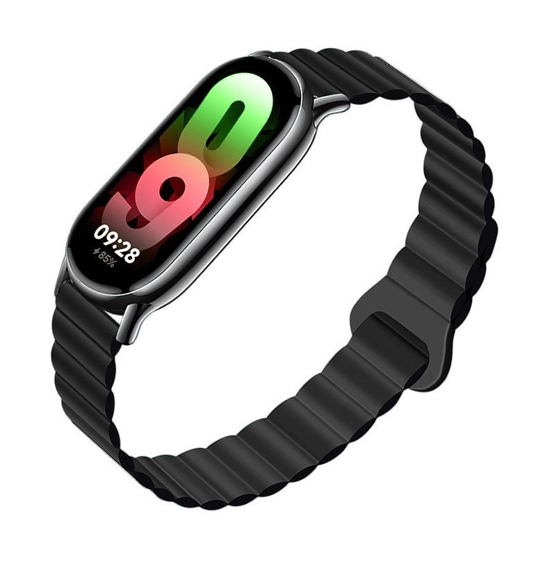 Silikonový řemínek Forcell F-Design FX8 pro Xiaomi Mi Band 8 černý 123346