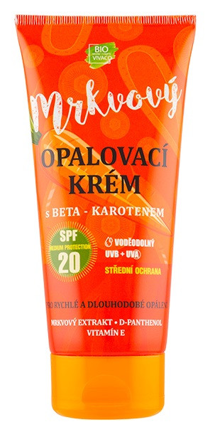 Vivaco Sun Vital Opalovací krém s mrkvovým extraktem SPF 20 200 ml