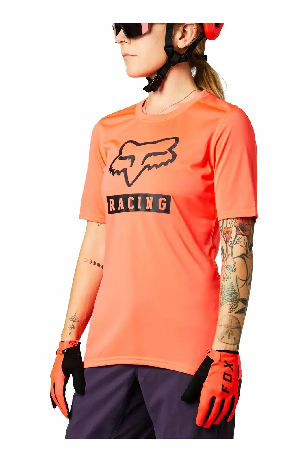 Dámský cyklistický dres Fox  Womens Ranger SS oranžový