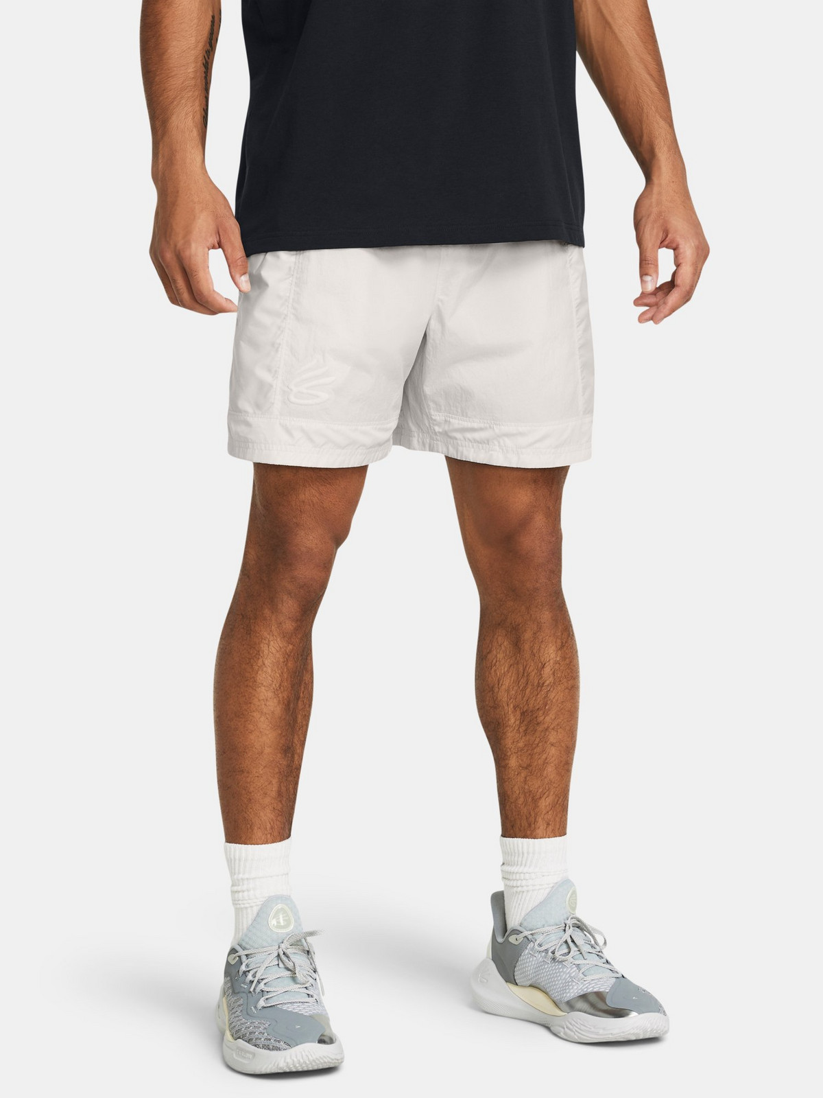 Under Armour Kraťasy Curry Woven Short-GRN - Pánské