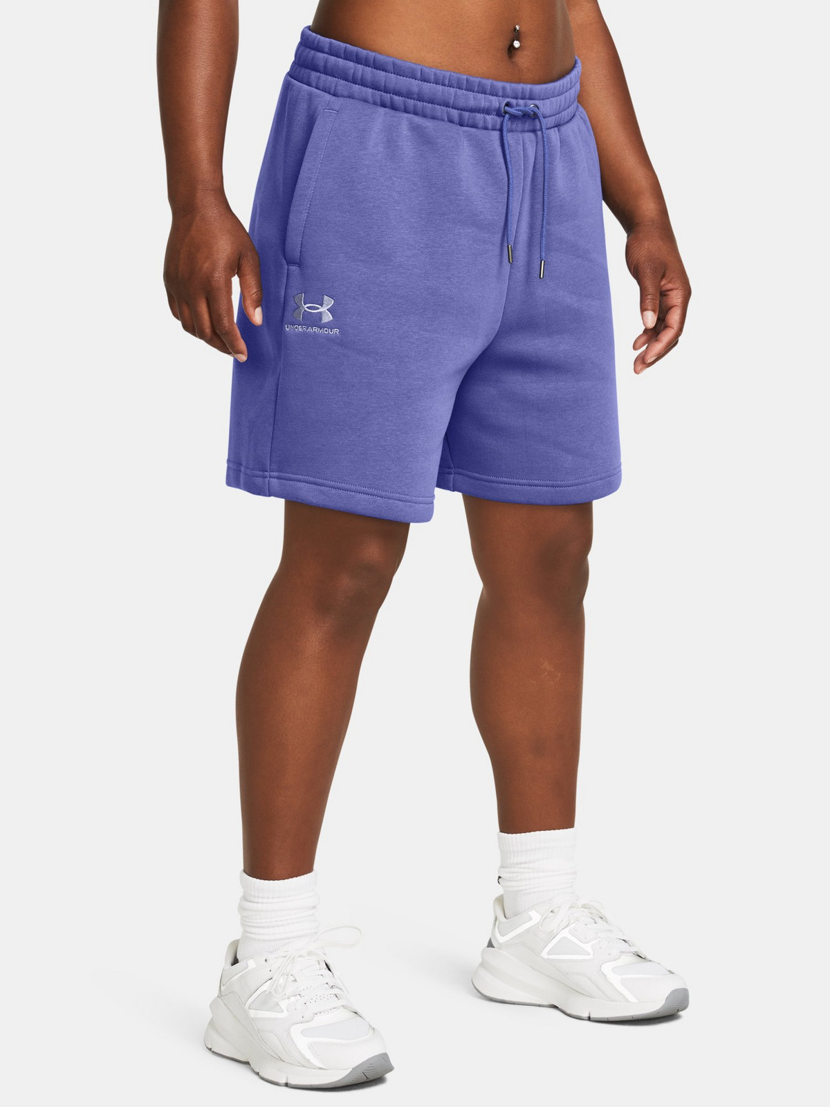 Under Armour Kraťasy UA Essl Flc Relax BF Short-PPL - Dámské