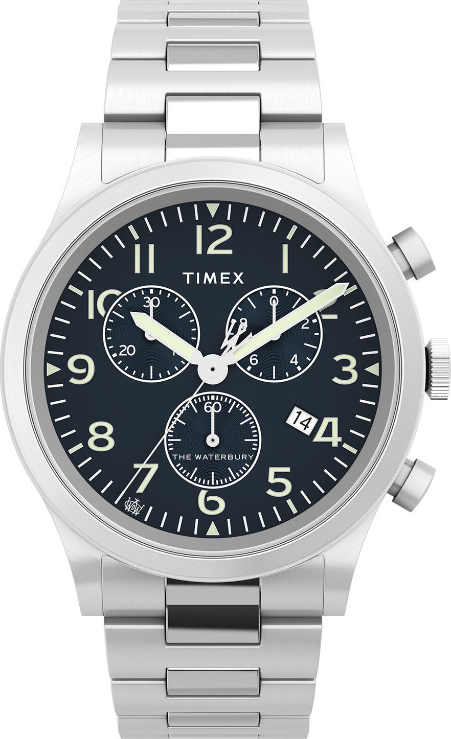 Hodinky Timex Waterbury Traditional Chronograph TW2W48200 Stříbrná