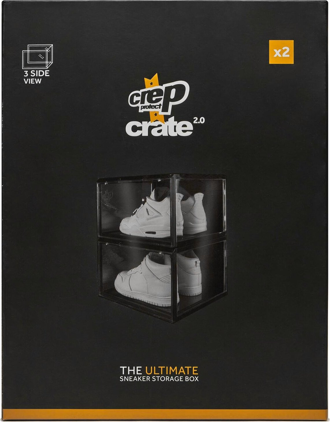 Sada dvou krabic na boty Crep Protect The Ultimate Sneaker Storage Box CP009 Černá