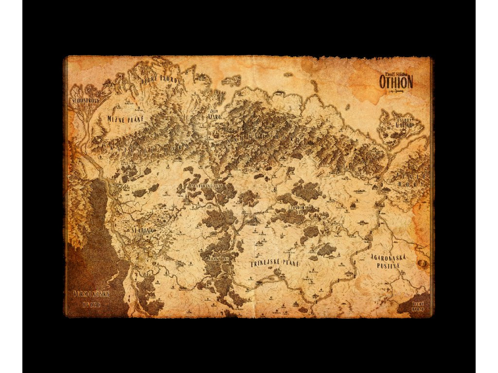 Black Tower Dračí Hlídka: Mapa světa Domovina – království Othion (A1)