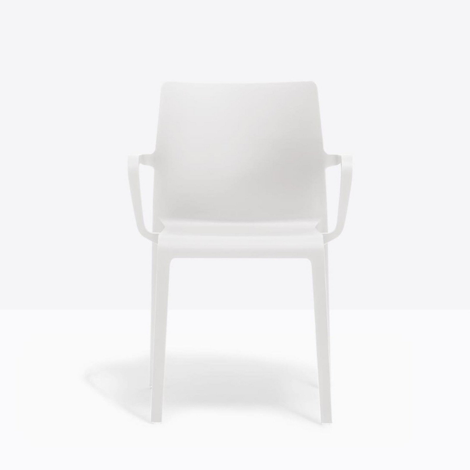 Alupress Jídelní židle Volt 674 - s područkami, bílá