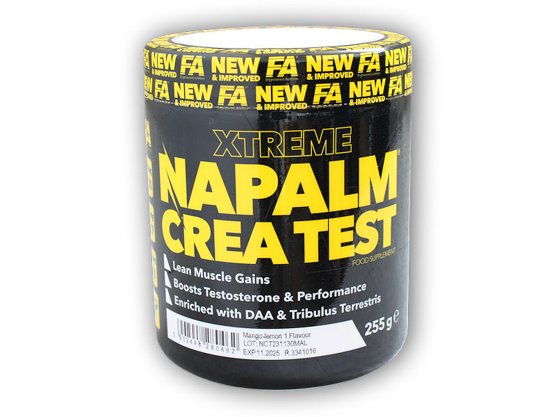 Fitness Authority Napalm Crea TEST 255g Varianta: mango lemon