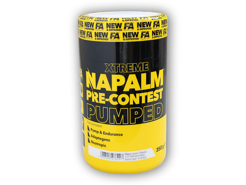 Fitness Authority NAPALM Pre-Contest PUMPED 350g Varianta: dragon fruit