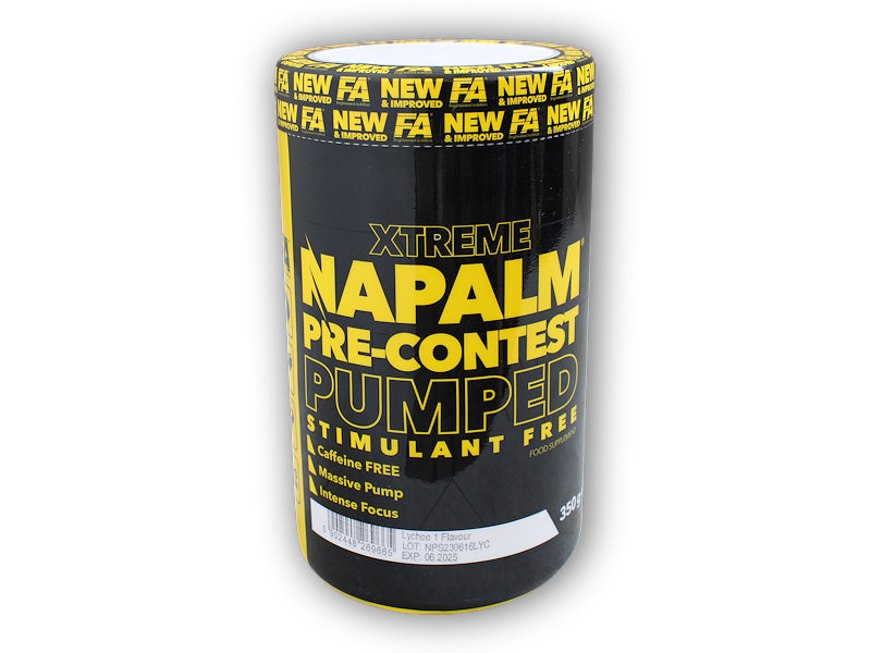 Fitness Authority NAPALM Pre-Contest STIMULANT FREE 350g Varianta: lychee