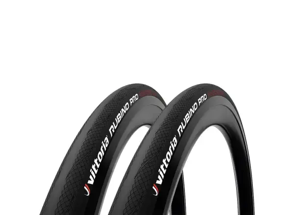 Vittoria Rubino Pro IV G2.0 Twin Pack 2-balení silniční plášť kevlar + 2x duše 25 mm