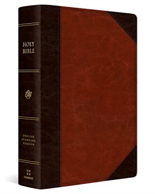 ESV Super Giant Print Bible (Trutone, Brown/Cordovan, Portfolio Design)(Imitation Leather)