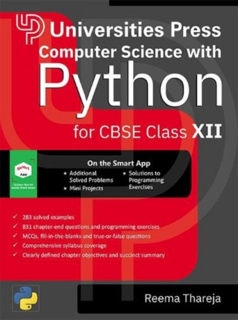 Computer Science with Python for Cbse Class XII (Thareja Reema)(Paperback)