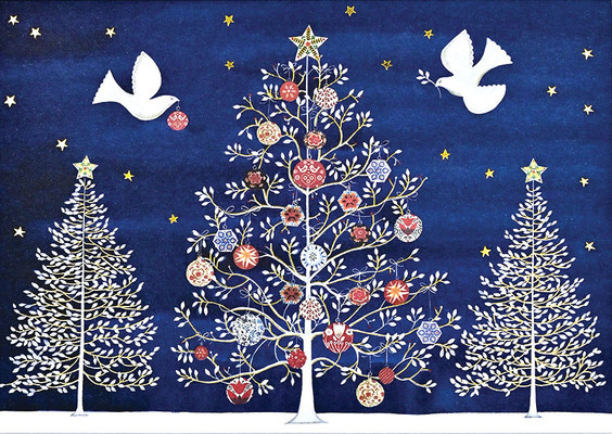 Doves of the Season Deluxe Boxed Holiday Cards (20 Cards, 21 Self-Sealing Envelopes) (Gregory Nicola)(Novelty)