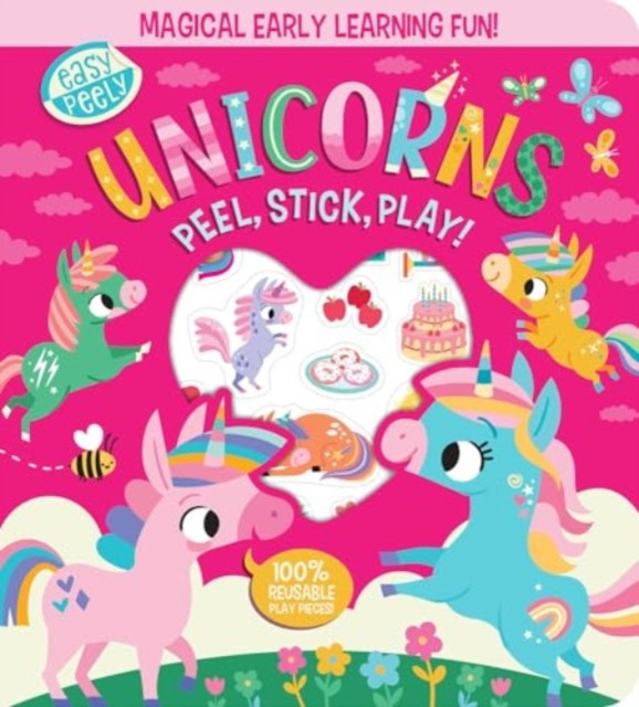 Easy Peely Unicorns - Peel, Stick, Play! (Hall Holly)(Board book)