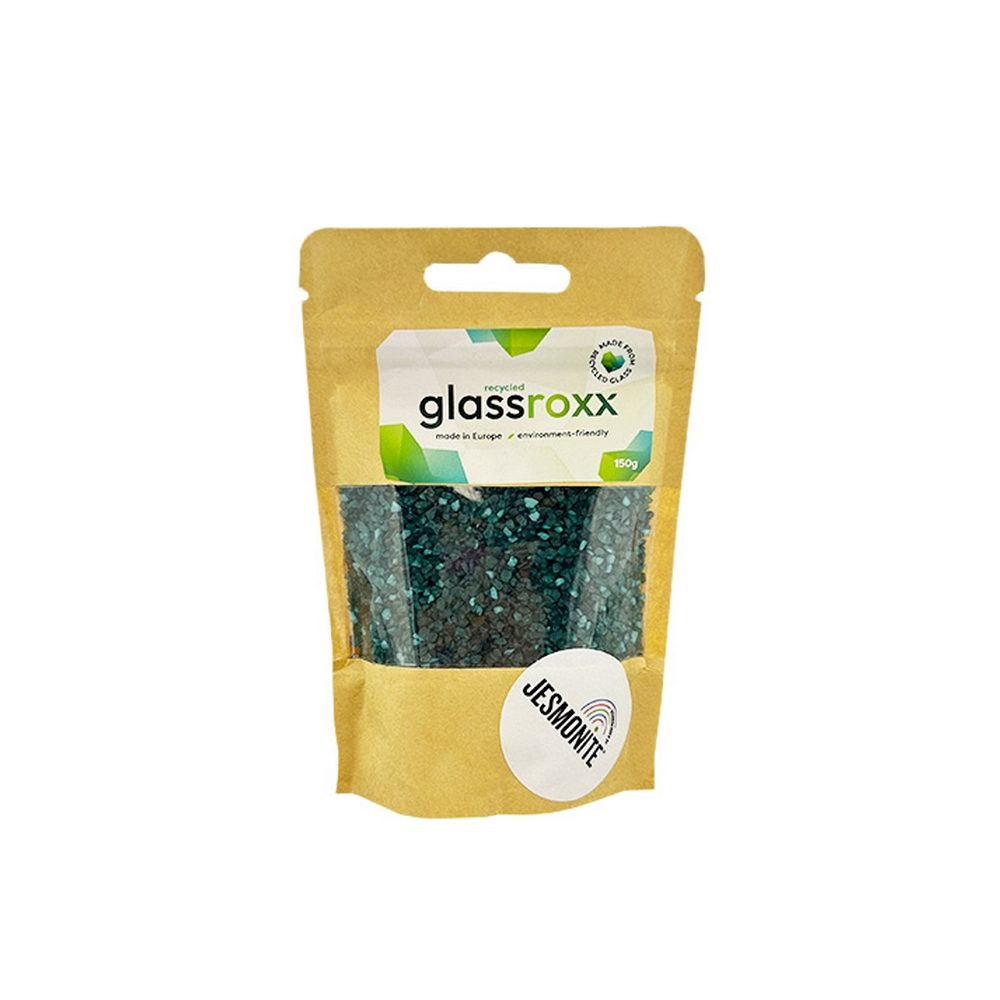 Jesmonite skleněné kamínky GlassRoxx modré 150 g - 1 ks