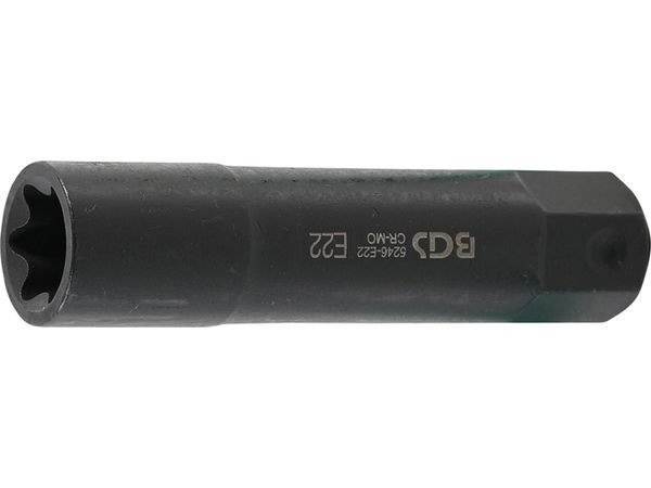 BGS Technic BGS 5246-E22 Nástrčná hlavice šestihran 22 mm E-profil E 22, úderová, velmi dl