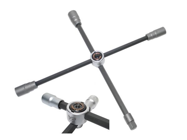 BGS Technic BGS 1458 Křížový klíč na kola nákl.automobilů 24 x 27 x 32 x 3/4