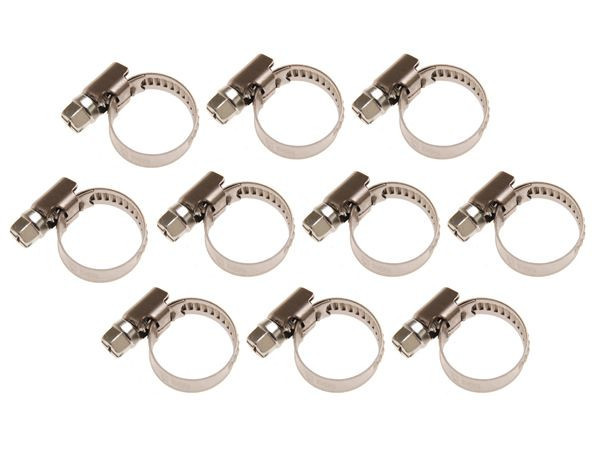 BGS Technic BGS 8095-16x25 Hadicové spony 16 x 25 mm, nerezové (Sada 10 dílů)