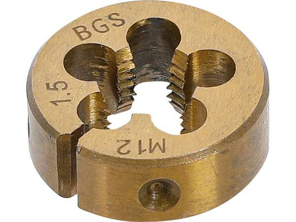 BGS Technic BGS 71039-2 Závitořezná kruhová čelist M12 x 1,5 mm TiN