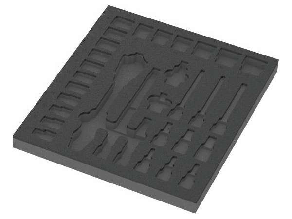 Wera 137322 Nářaďový modul - pěnová vložka 9822 pro set ráčnové sady 8000 C Zyklop 1/2