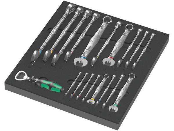Wera 150121 Klíče Joker 6003 6 ÷ 24 mm  typ 9731 v pěnové vložce, Set 1 (Sada 19 dílů)