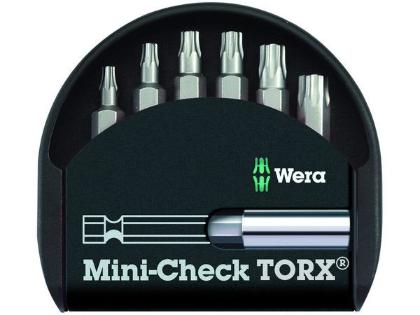Wera 056294 6-dílná sada bitů TORX Mini-Check TX s držákem 893/4/1 K