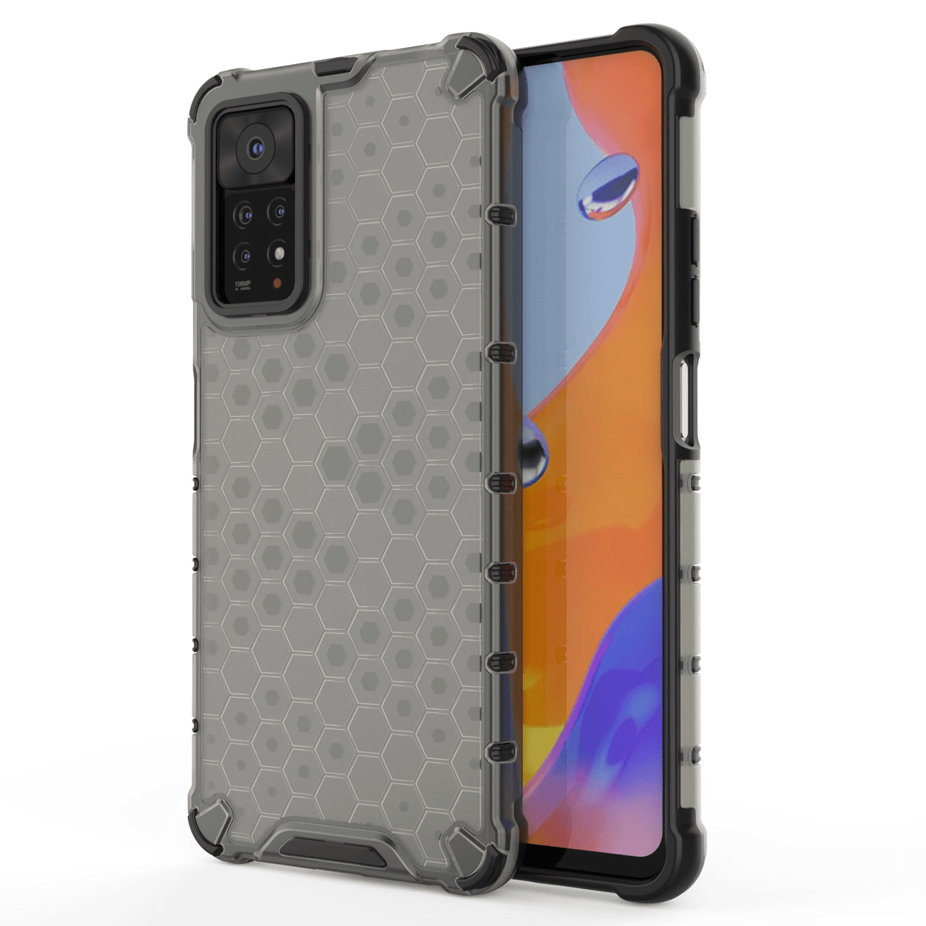 Hurtel Pancéřové pouzdro Honeycomb s gelovým rámečkem Xiaomi Redmi Note 11 Pro+ / 11 Pro černé