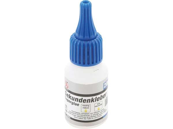 BGS Technic BGS 80853 Vteřinové lepidlo nízkoviskózní lahvička 20 g,  BGS 80853