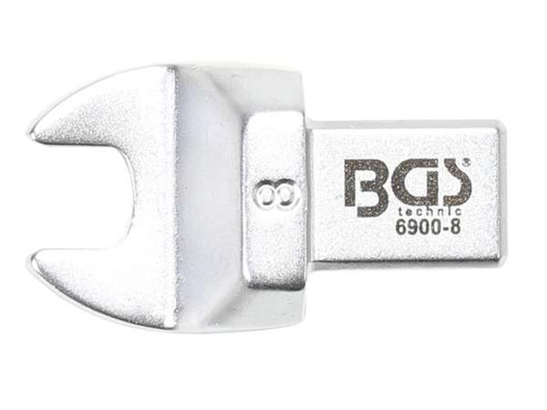 BGS Technic BGS 6900-8 Nástrčný plochý (otevřený) klíč 8 mm s upnutím 9x12 mm