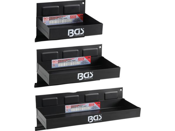 BGS Technic BGS 67150 Magnetické odkládací poličky (Sada 3 ks)