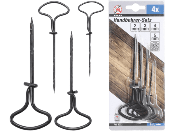 BGS Technic BGS 2022 Ruční vrtáky do dřeva Kraftmann 2 ÷ 5 mm BGS102022 Sada 4 díly