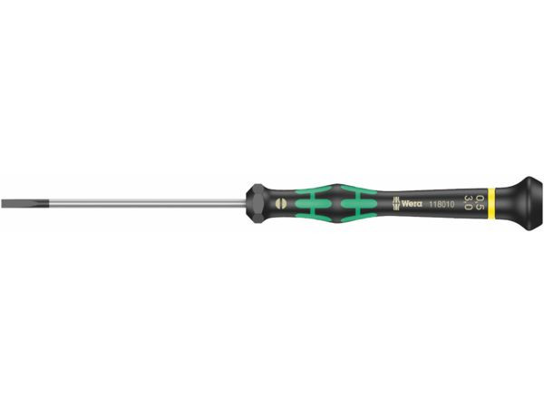 Wera 118010 Šroubovák plochý 0,5x3x80 mm k použití v elektronice Kraftform Micro typ 2035