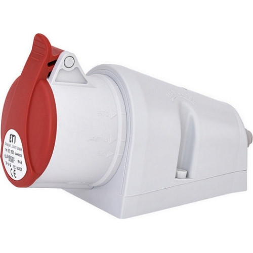 Zásuvka nástěnná ETI EZ 1653 16A/400V/5P IP44 004482036