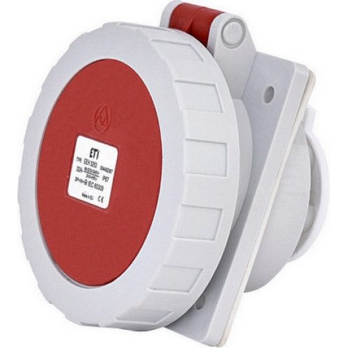 Zásuvka vestavná ETI EEH 3253 32A/400V/5P IP67 004482087